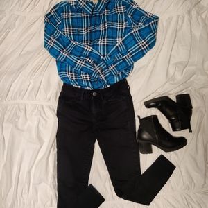 American Eagle Next Level Stretch Black Jeggings